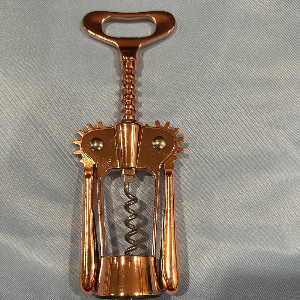 Copper Wing Corkscrew Cork Remover. Brand New with Box with Wine Foil Cutter
